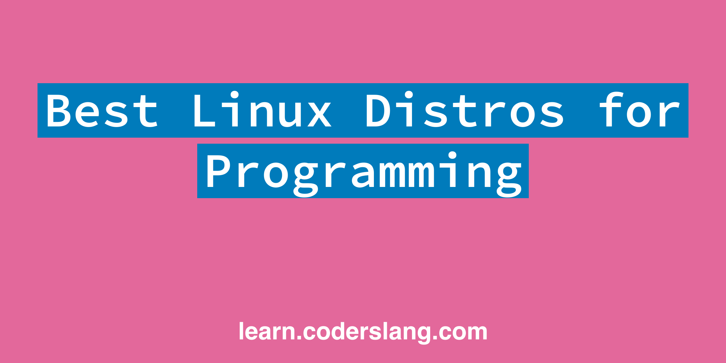 5 Best Linux Distros for Programming